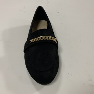 Platta damskor Klassiska svarta slip-on skor