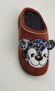 Zapatillas de interior con animales encantadores para niños, zapatos cálidos sin cordones