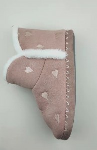 Botines tipo pantuflas cálidos para interiores para niñas y niños