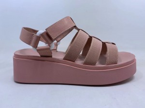 Kadın Bayan Sandaletleri Elastik Platform Sandaletler