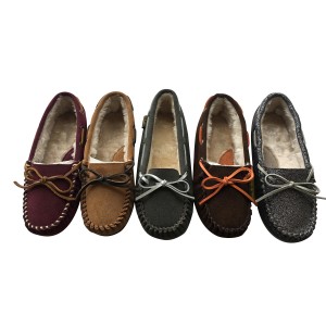 China wholesale Rieker Moccasins Shoes - Men’s  Fur Hardsole Moccasin Slippers – Teamland