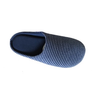 Pantoufles pour hommes Pantoufles en mousse à mémoire de forme Confort Mélange de coton Bout fermé Chaussures de maison Intérieur Scuff