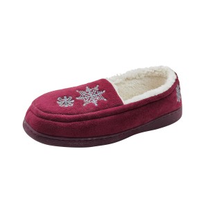 Women’s Snow Embroidery Warm Slippers Indoor Shoes