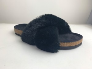 Mga Women's Ladies' Fur Cork Slide Sandals