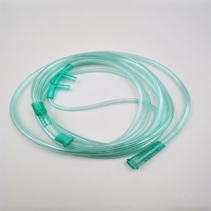Catheter O2/CO2 Tube Line Manufacturer sa China Single Use Disposable PVC Nasal Oxygen Cannula CE ISO