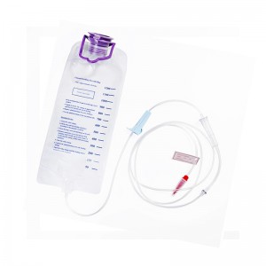 Ligoninės 1000 ml 1200 ml siurbimas naudojant vienkartinį medicininį maitinimo maišelį