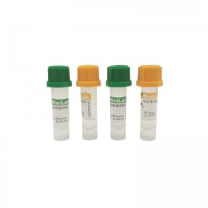 0,25 ml 0,5 ml 1 ml Mini tubo de ensaio de recollida de sangue capilar micro