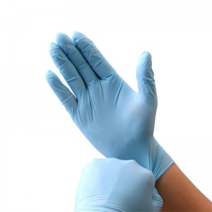 Устранимые медицинские хирургические перчатки нитрила домочадца освобождают порошок