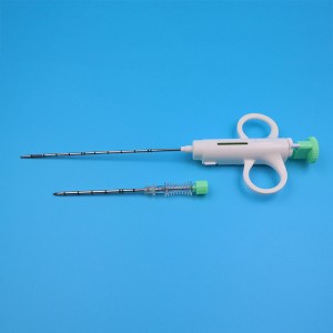 Pasokan médis jarum biopsy semi-otomatis disposable 14G