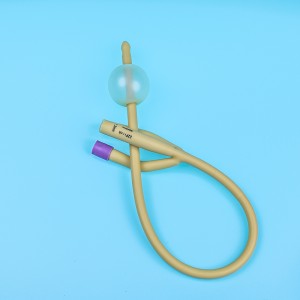 Medische voorziening Urethrale ballon Medische wegwerp siliconen gecoate latex Foley mannelijke katheter met waterzak