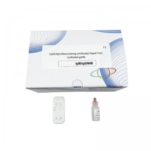 Gyors antitestteszt diagnosztikai készlet Igm/Igg/semlegesítő antitest kombinált gyorsteszt