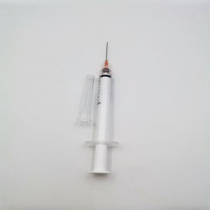 Disposable Steril PP Auto Retractable Safety Syringe sareng Auto Destruct Syringe