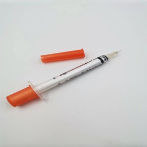 Hot Sale Disponibel BD uttrekkbar sikkerhetsinsulinsprøyte med nål