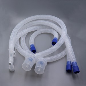 Disposable Breathing Circuit Kit Medical Corrugated Breathing Tube