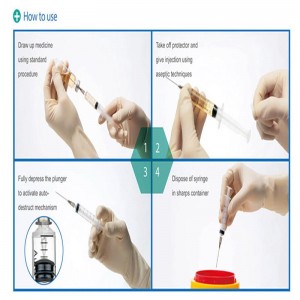 OEM/ODM Medical Disposable Auto Disable Syringes With Needle