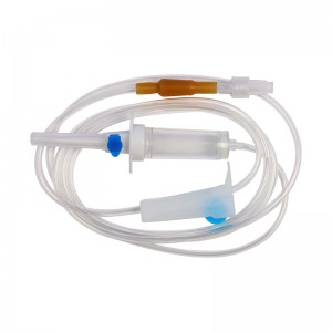 Tube Flow Regulator Burette IV Wing Spike mei Luer Lock Medical Disposable Pediatric Infusion Set