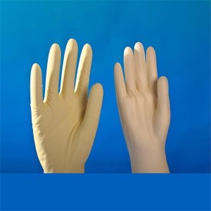 Jednorazové lekárske chirurgické latexové vyšetrovacie rukavice