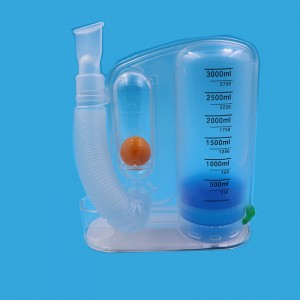 Zdravotnícke zariadenie na cvičenie pľúc Jednoguličkový respiračný spirometer