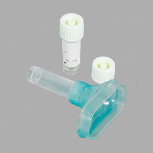 ADN/ARN estéril en forma de v Tys-01 Embudo de recolección Dispositivo de tubo de muestra de prueba Kit de recolección de saliva