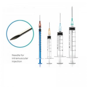 CE/FDA tanúsítvánnyal rendelkező orvosi eldobható fecskendő hipodermiás injekcióhoz gyári áron