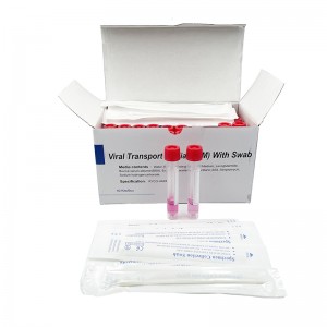 FDA CE ອະນຸມັດຊຸດເກັບຕົວຢ່າງເຊື້ອໄວຣັດທີ່ຖິ້ມໄວ້ແລ້ວທໍ່ເກັບຕົວຢ່າງທໍ່ Nasal Oral Flocked Swab Vtm Kit