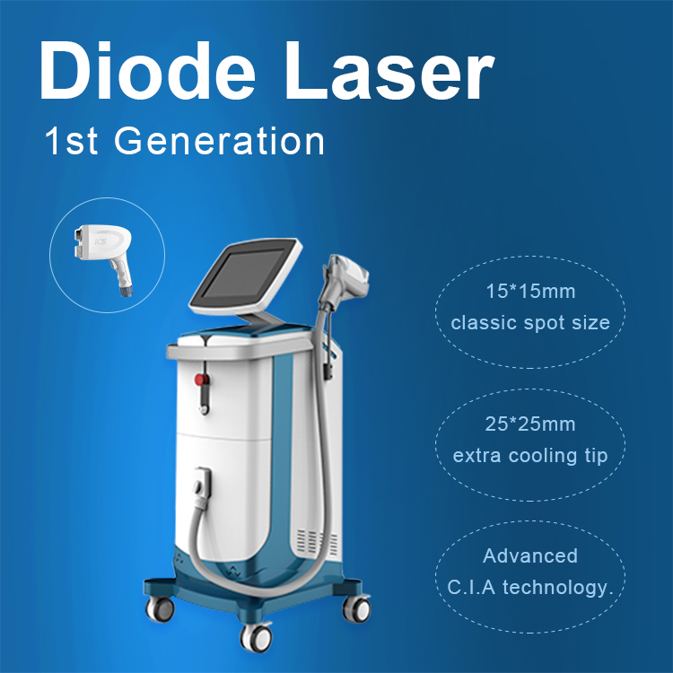 1200W Diodo Laser3 Wave Diodo 808nm Máquina de depilación