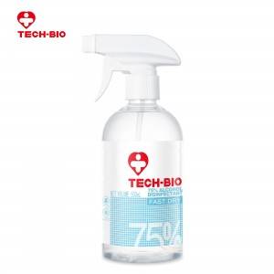 Wholesale 500ml 75% Alcohol Disinfectant TECH-BIO Factory