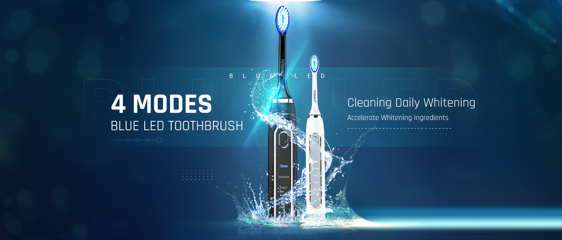 Cepillo de dientes eléctrico con cabezal de cepillo de dientes eléctrico de 2 piezas