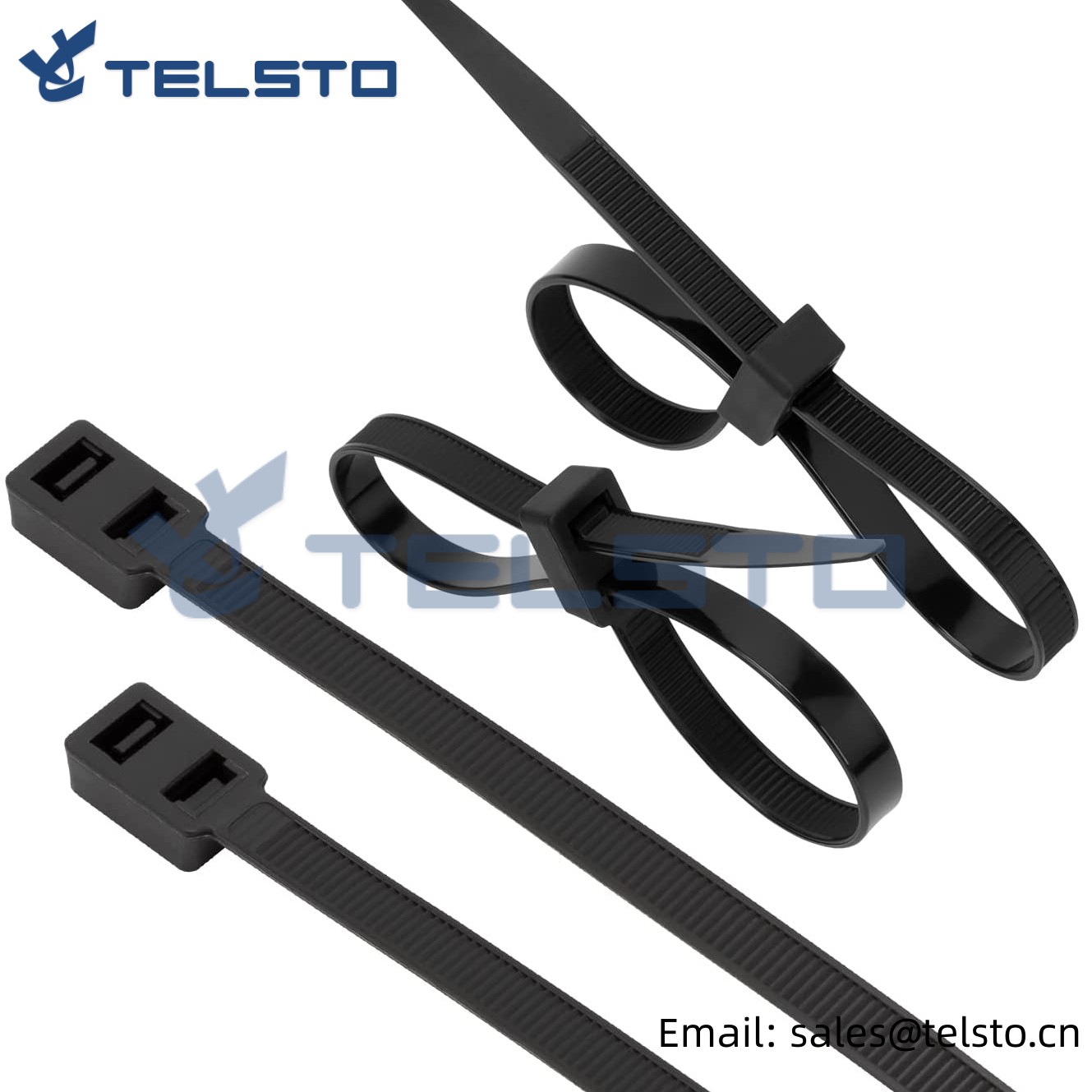 TEL-CT-4.8×450 नायलॉन सेल्फ लॉकिंग केबल टाय