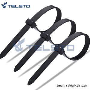 TEL-CT-4,8×300 Nylon selvlåsende buntebånd
