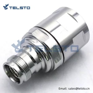 7/8" Feeder cable Screw Type အတွက် 4.3-10 အမျိုးသမီး Straight RF Connector