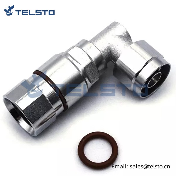 N Male Plug Right Angle for 1/2″ cable cumunu LCF 12-50 cable rf connector Image Featured Image
