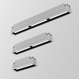 Linear Wallwasher Frame nga Gi-embed nga 10W/20W/30W Ceiling Recessed
