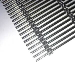 Stainless steel cable rod woven mesh