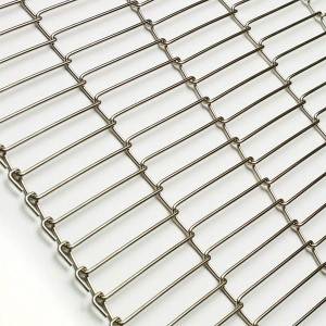 Z shaped stainless steel flat flex wire mesh conveyor belt