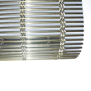 Stainless steel cable rod woven mesh