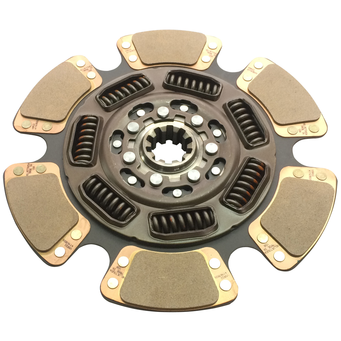 OEM 15-1/2 "x 10T x 2" Terbon Heavy Duty Truck Drive System Parts 6 Paddle 7 Springs 128709 Clutch Disc Kit