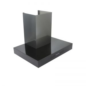 Low Profile Smart Kitchen Hood Stainless Steel Titanium Coating Black