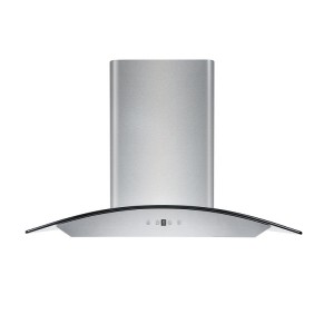 Stainless Steel Curved Glass Kitchen Extractor 90cm Cooker Hoods