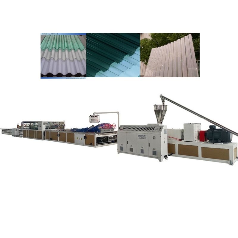 PP PC PET Wave Roof Sheet Corrugated Roofing Plate Tile Board Plastic Extruder Machine Production Line