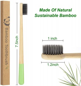 2021 China New Design Nylon Toothbrush Bristles - Soft Bristles Eco-Friendly Biodegradable Natural Charcoal Bamboo Toothbrush – CHYM