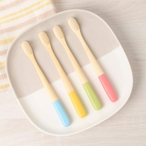 Compostable Zero Waste Organic Bamboo Toothbrushes With Soft Bristles For Children