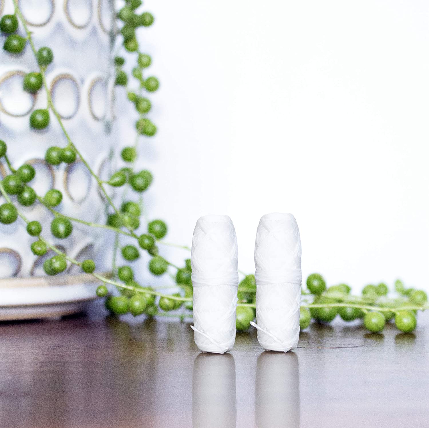 Biodegradable Mint Flavor Candelilla Waxed Corn Vegan Dental Floss in Glass bottle Featured Image