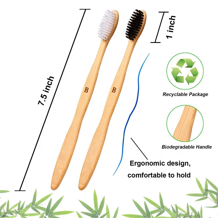 Eco-Friendly Compostable Soft Natural Bristles Bamboo Toothbrush Featured Image
