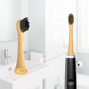 Compostable Soft Bristles Sonicare Bamboo Replacement Electric Toothbrush Heads For Philips