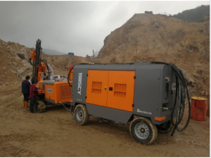 Kaishan Diesel Screw Air Compressor for water well drilling