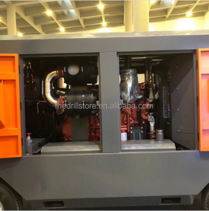 Drilling equipment air compressor, water well drilling compressor, 17bar-830cfm