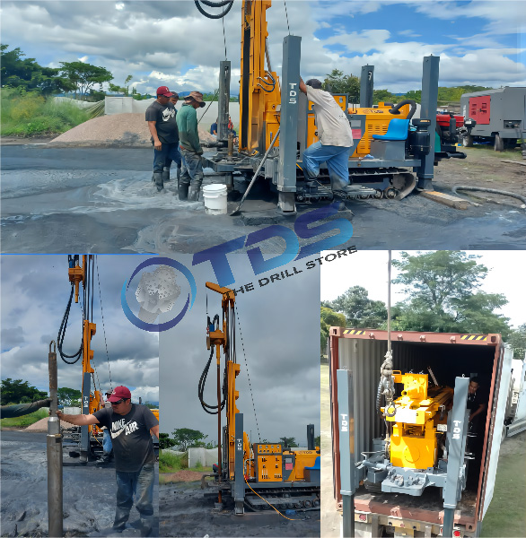 How to connect the drill pipe to the water well drilling rig