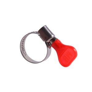German Type Colourful Plastic Handle Water Hose Clamp