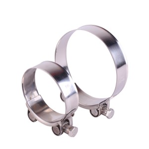 Hose Clamp - T-Bolt Solid Band Full Stainless Steel